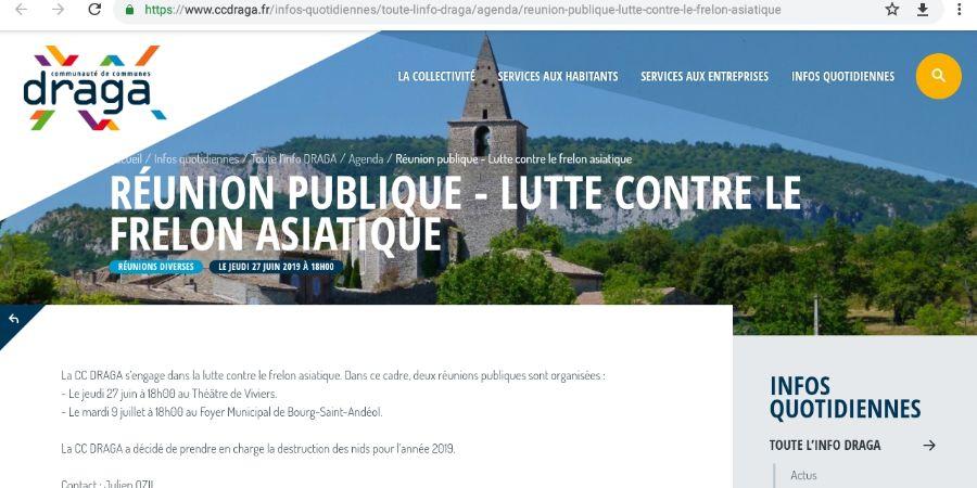 Financement destruction des nids de frelons asiatiques
